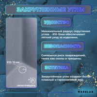 Кухонная мойка Marblan Comfort 60 (оникс, с сифоном и колландером)