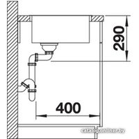 Кухонная мойка Blanco Andano 400-IF (без клапана-автомата)