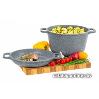 Казан Elan Gallery Гармония вкуса 120554 (серый мрамор)