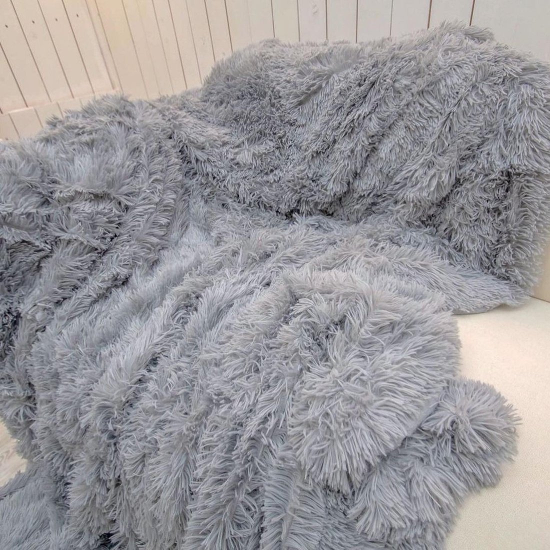 

Плед BranDom Травка 210х230 33-3303 (серый)