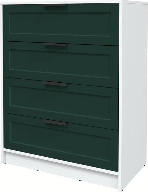 

Комод Интерлиния Концепт Тренд КТ-К80 (белый платинум/изумруд)