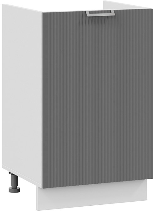 

Шкаф напольный Трия Кимберли 1Н5М (белый/титан)