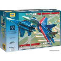 Сборная модель Звезда Авиационная группа высшего пилотажа Су-27УБ "Русские витязи