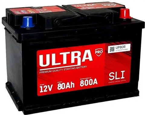 Автомобильный аккумулятор Ultra PRO R+ (80 А·ч)