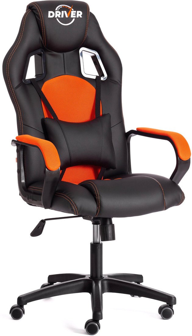 

Игровое (геймерское) кресло TetChair Driver (иск.кожа/ткань, черный/оранжевый)