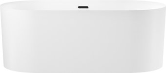 Ванна Wellsee Chalice Perfection 166x77 230601003 (отдельностоящая ванна белый глянец, экран, ножки, сифон-автомат матовый черный)