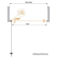 Душевая дверь Cezares Eco-O-B-1-70-C-Cr