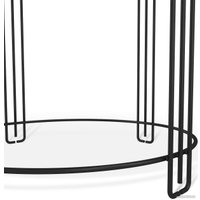 Журнальный столик Sheffilton SHT-CT53 (титановый кварц/черный муар)