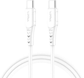 Кабель Vipfan P05 USB Type-C- USB Type-C (2 м, белый)