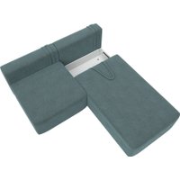 Угловой диван Лига диванов Лига-060 НПБ угол универсальный 129500 (шенилл Rimini 11 серо-зеленый)