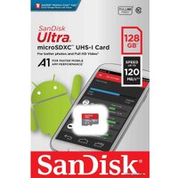 Карта памяти SanDisk Ultra SDSQUA4-128G-GN6MN microSDXC 128GB