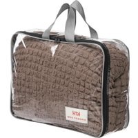 Чехол для дивана Mio Tesoro С оттоманкой ПО-3 Люкс 6635 (тауп, правый)