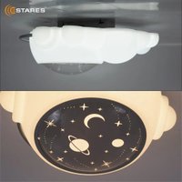 Припотолочная люстра Estares Kids Astronaut 70W A-ON/OFF-520x360x200-SILVER/WHITE-220-IP20