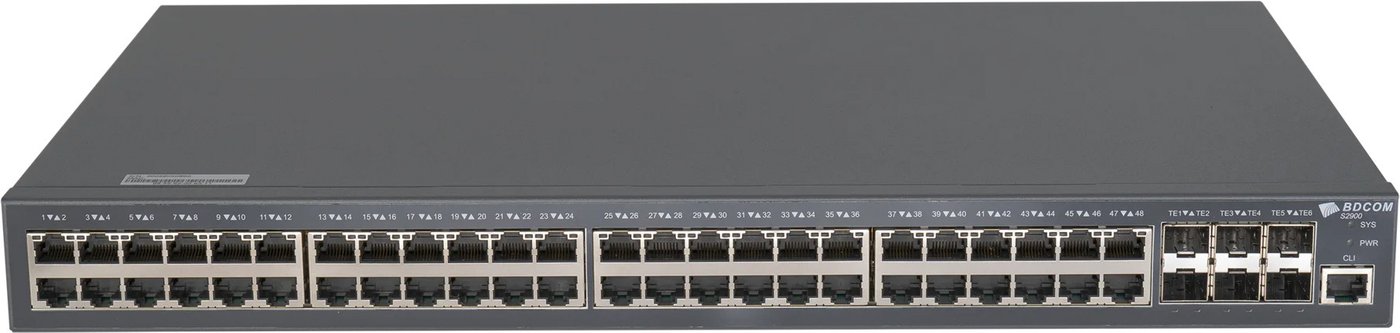 

Управляемый коммутатор 3-го уровня BDCOM S2900-48P6X