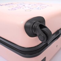 Чемодан-спиннер Ecotope Заяц 324-E-1-16-PNK (розовый)