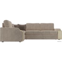 Угловой диван Лига диванов Николь 102970 (левый, велюр, бежевый)