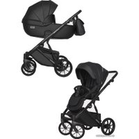 Универсальная коляска Riko Basic Montana Ecco (2 в 1, 12/черный)