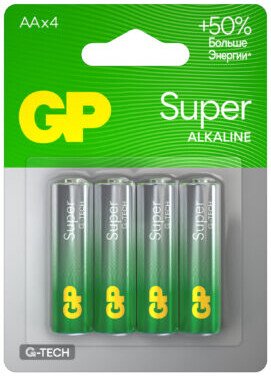 

Батарейка GP Super G-Tech LR6/15AA21-2CRSBC4