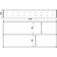 Лоток для столовых приборов AKS L400 универсальный металлический Organizer нержавеющая сталь (373*204*65)