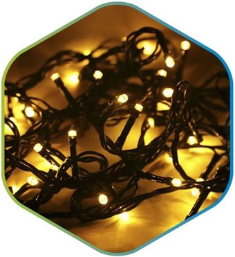 Новогодняя гирлянда ETP LKS5009-WW 8 м (белый теплый)