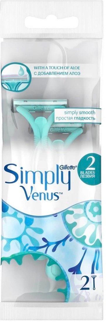 

Бритвенный станок Gillette Simply Venus 2 (2 шт) 3014260248642