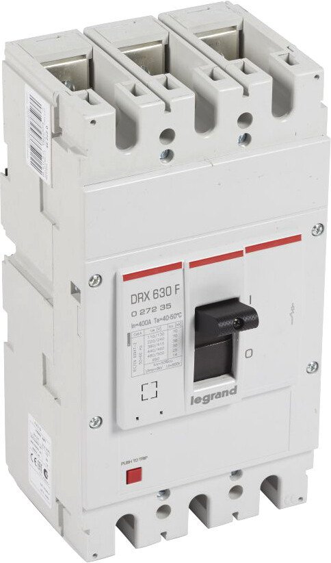 

Выключатель автоматический Legrand DRX 630400A 3P 36кА 27235