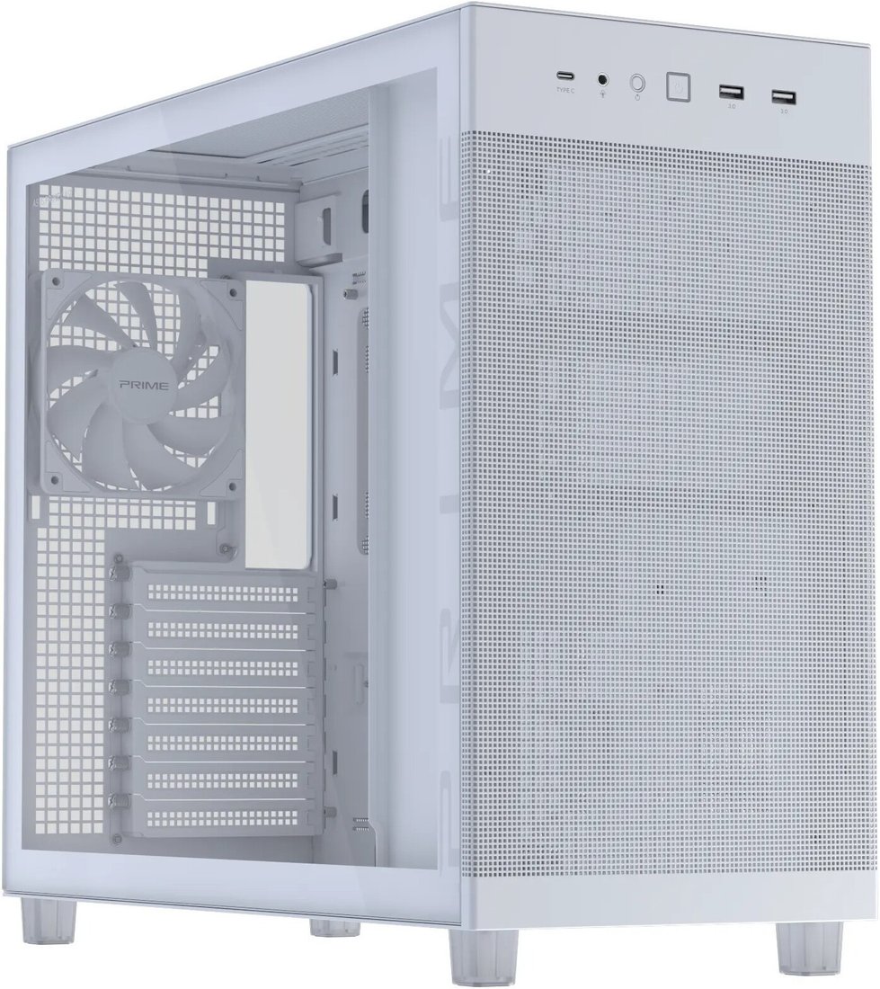 Корпус ASUS Prime AP303 Tempered Glass Panel (белый)