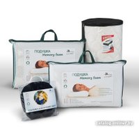 Ортопедическая подушка ИвШвейСтандарт Memory foam массажная 60x40x12 (полиэстер)