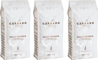 Кофе Carraro Dolci Arabica в зернах 3x1кг