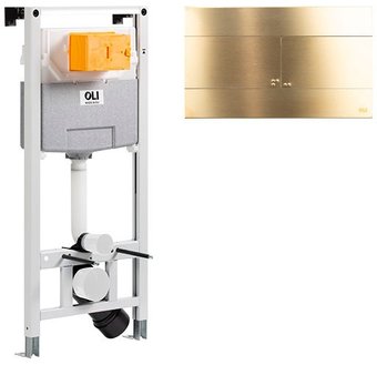 Инсталляция для унитаза OLI 885052+888565 (золото)