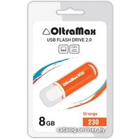 USB Flash OltraMax 230 8GB (оранжевый) [OM-8GB-230-Orange]