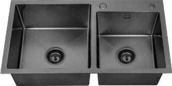 Кухонная мойка РМС MR-7843BL (с корзиной и дозатором)