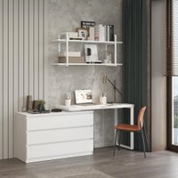 Стол Домус СТР07-Лофт (белый/металл белый)