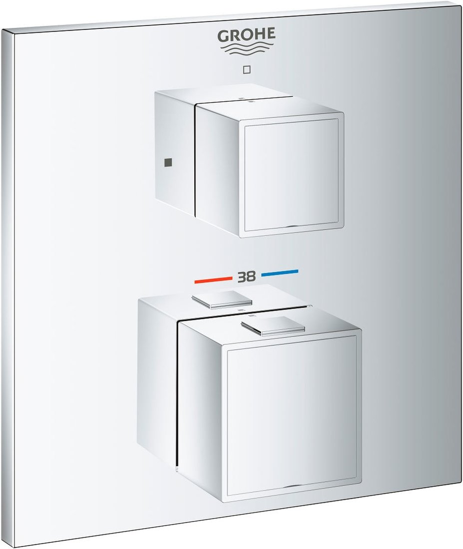 

Смеситель без скрытого механизма Grohe Grohtherm Cube 24153000