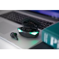 Наушники AccesStyle Wild TWS (черный/зеленый)