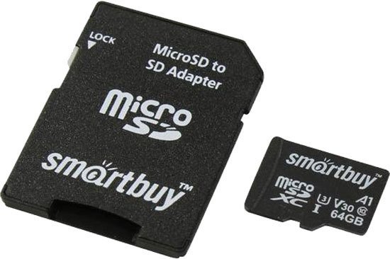 

Карта памяти SmartBuy microSDXC SB64GBSDU1A-AD 64GB