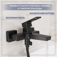 Душевой гарнитур  Lauter Cascade 21СК6615BS с душевым гарнитуром Neno 63696
