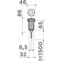 Пневматическая кнопка Omoikiri SW-01 AB