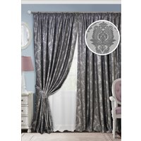 Комплект штор Эскар Vera 123527666 2x2.7 м (серый/темно-серый/белый)
