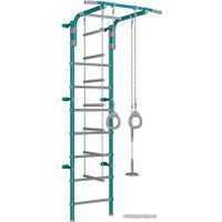 Детский спортивный комплекс Формула здоровья Pastel 2 (бирюзовый/серый)
