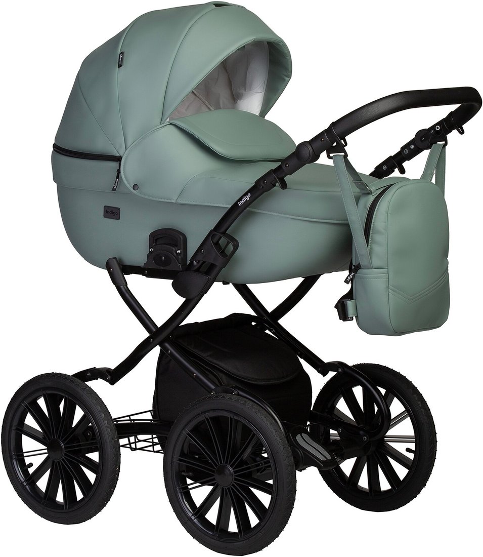 

Универсальная коляска Indigo Mio ECO Plus 14" (2 в 1, 03/шалфей кожа)