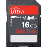Карта памяти SanDisk Ultra SDHC (Class 10) UHS-I 16GB (SDSDU-016G)
