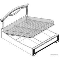 Кровать Шатура Лючия светлая 160x200 ARE-01.T8L