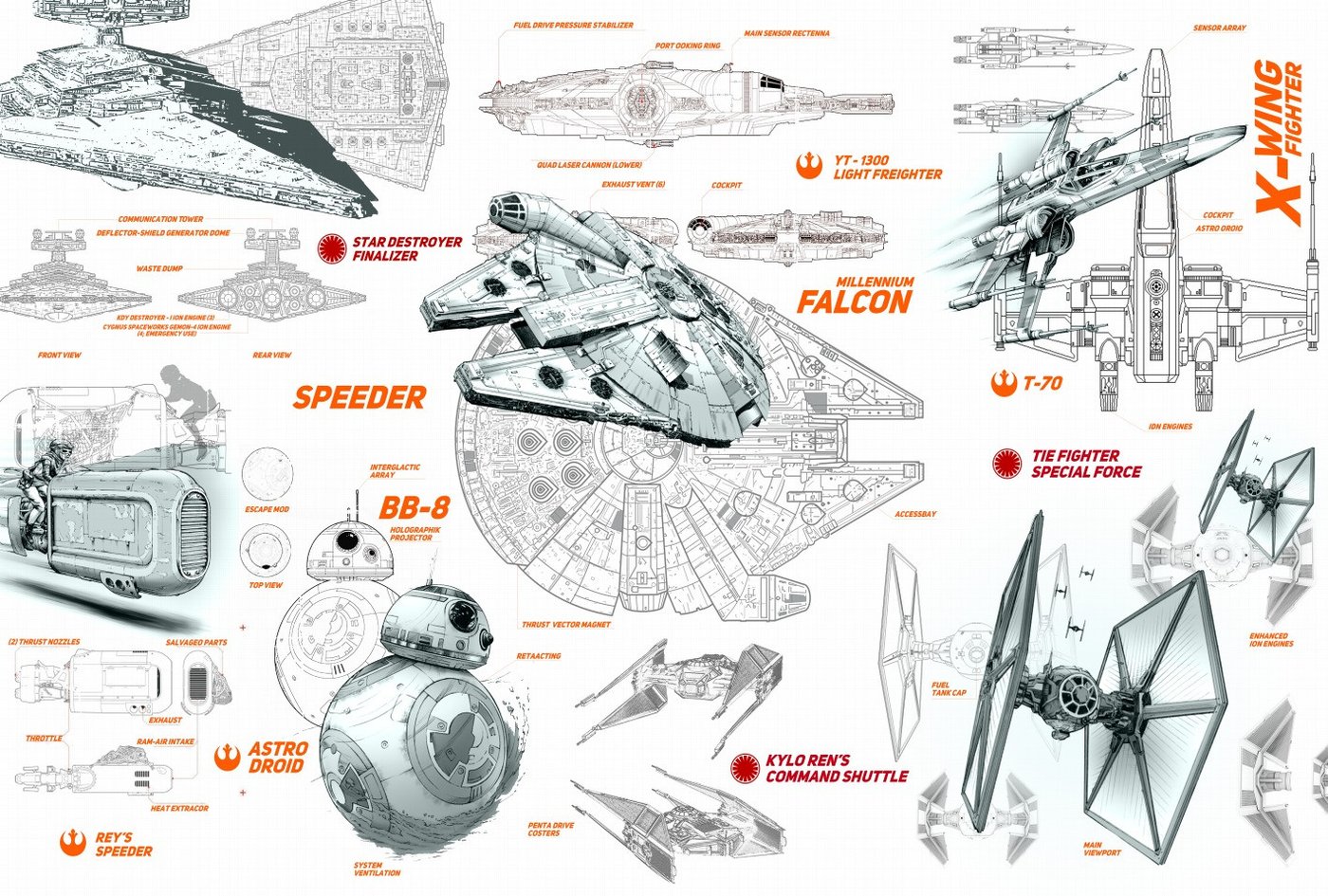 

Фотообои ФабрикаФресок Звездные войны Star Wars Корабли 964270 (400x270)