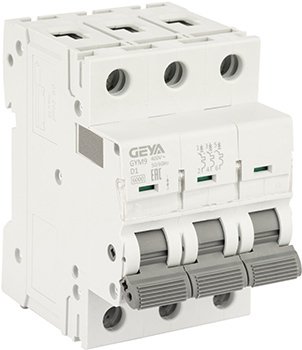 

Выключатель автоматический GEYA GYM9 3P 1А D 6кА GYM93P1D