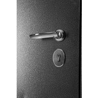 Металлическая дверь Guard Классика MG60 97х205 левая (черное серебро/белый ясень)