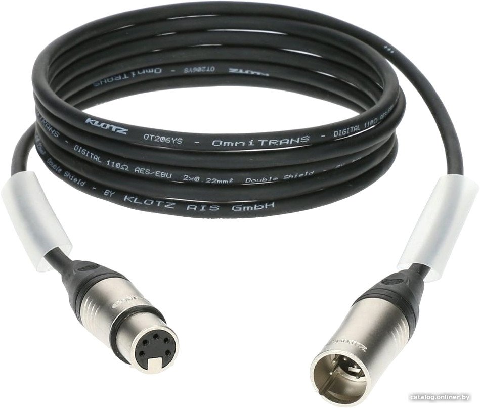 Кабель Klotz DMX5DK1S1000 5-pin XLR - 5-pin XLR (10 м, черный)