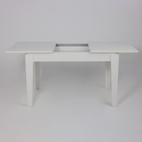 Кухонный стол ЭлиГард Stan 1180-1570x760x745 (белый структурный)