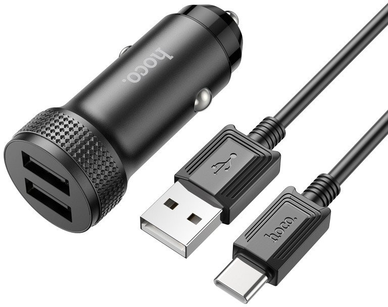

Автомобильное зарядное Hoco Z49 USB Type-C (черный)