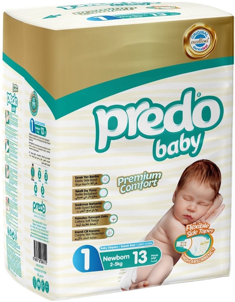 

Подгузники Predo Baby №1 2-5 кг (13 шт)